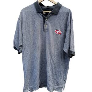 Georgia Bulldogs Vintage textured gray and tan Spotlight polo shirt Size XL